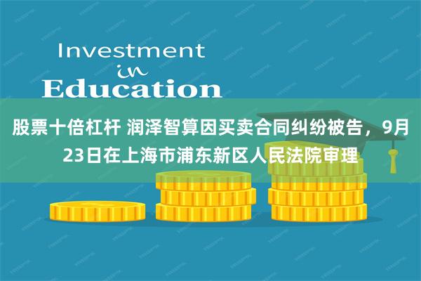 股票十倍杠杆 润泽智算因买卖合同纠纷被告，9月23日在上海市浦东新区人民法院审理