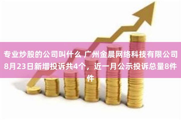 专业炒股的公司叫什么 广州金晨网络科技有限公司8月23日新增投诉共4个，近一月公示投诉总量8件