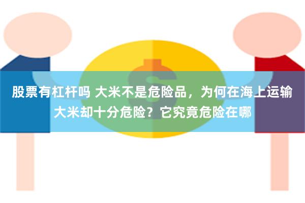 股票有杠杆吗 大米不是危险品，为何在海上运输大米却十分危险？它究竟危险在哪