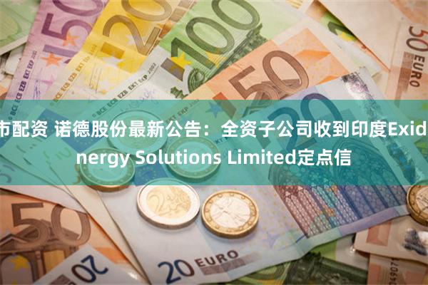 股市配资 诺德股份最新公告：全资子公司收到印度Exide Energy Solutions Limited定点信