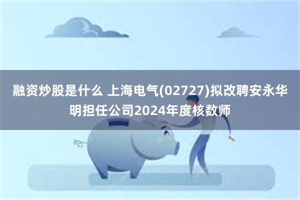 融资炒股是什么 上海电气(02727)拟改聘安永华明担任公司2024年度核数师