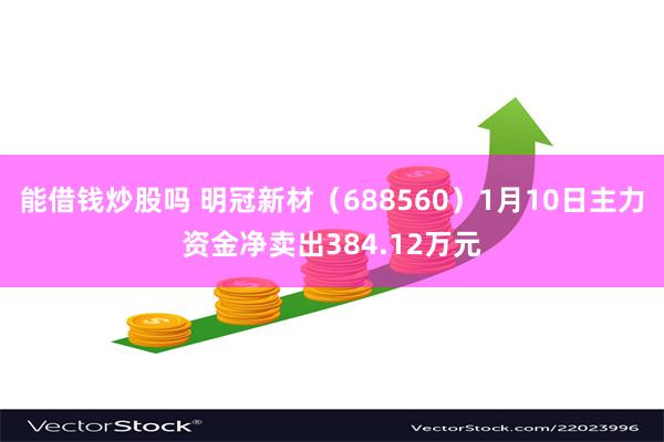 能借钱炒股吗 明冠新材（688560）1月10日主力资金净卖出384.12万元